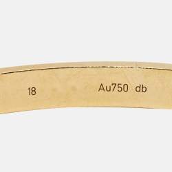 Pre Owned Cartier Love 4 Diamond 18k Yellow Gold Bracelet 18