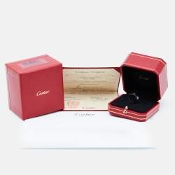 Cartier Love 18k White Gold Ring Size 50