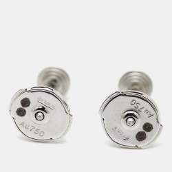 Pre Owned Cartier d'Amour Diamonds 18k White Gold Small Model Earrings