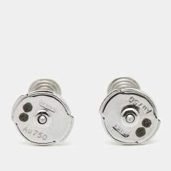 Pre Owned Cartier d'Amour Diamonds 18k White Gold Small Model Earrings