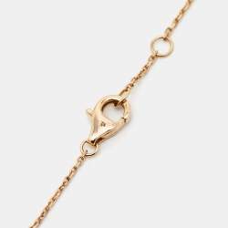 Cartier Amulette De Cartier Onyx Diamond 18K Rose Gold XS Model Bracelet