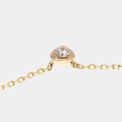 مملوكة مسبقًا Cartier 18K Rose Gold and Diamond Diamants Légers Pendant Necklace