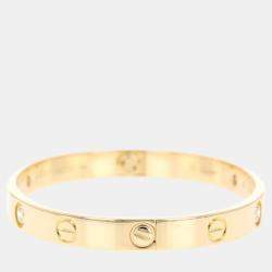 Pre Owned Cartier 18K Yellow Gold and Diamond Love Bracelet