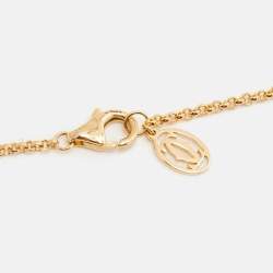 Pre Owned Cartier Les Berlingots de Cartier Malachite Diamonds 18k Yellow Gold Necklace