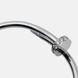 Cartier Juste Un Clou Diamonds 18k White Gold  Bracelet 16