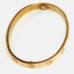 Pre Owned Cartier Love 18k Yellow Gold Bracelet 16