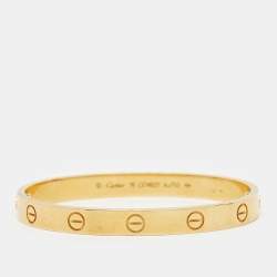 Pre Owned Cartier Love 18k Yellow Gold Bracelet 16