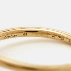 Pre Owned Cartier Juste Un Clou 18k Yellow Gold Small Model Ring Size 55