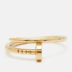 Pre Owned Cartier Juste Un Clou 18k Yellow Gold Small Model Ring Size 55