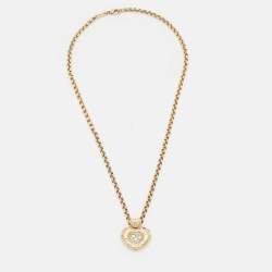 Chopard Happy Diamonds 18k Yellow Gold Pendant Necklace