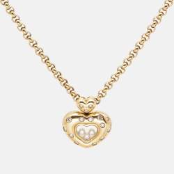 Chopard Happy Diamonds 18k Yellow Gold Pendant Necklace