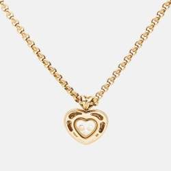 Chopard Happy Diamonds 18k Yellow Gold Pendant Necklace