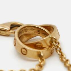 Pre Owned Cartier Love Interlocking Loops 18k Yellow Gold Bracelet