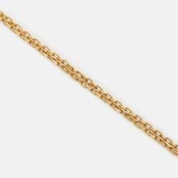 Pre Owned Cartier Love Diamonds 18k Yellow Gold Necklace