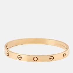 Pre Owned Cartier Love 18k Rose Gold Bracelet 18