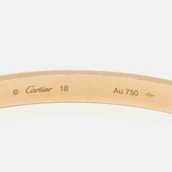 Pre Owned Cartier Love 18k Rose Gold Bracelet 18