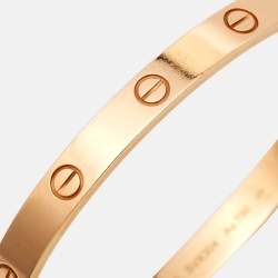 Pre Owned Cartier Love 18k Rose Gold Bracelet 18