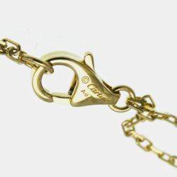 Pre Owned Cartier 18K Yellow Gold and Diamond Love Pendant Necklace