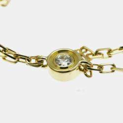 Pre Owned Cartier 18K Yellow Gold and Diamond Love Pendant Necklace