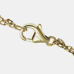 Pre Owned Cartier 18K Yellow Gold and Diamond Love Pendant Necklace