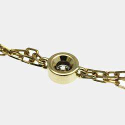 Pre Owned Cartier 18K Yellow Gold and Diamond Love Pendant Necklace