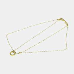 Pre Owned Cartier 18K Yellow Gold and Diamond Love Pendant Necklace