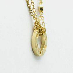 Pre Owned Cartier 18K Yellow Gold and Diamond Love Pendant Necklace