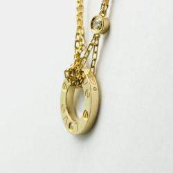 Pre Owned Cartier 18K Yellow Gold and Diamond Love Pendant Necklace