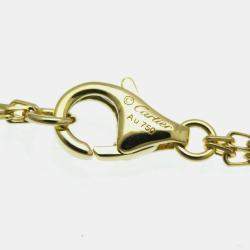 Pre Owned Cartier 18K Yellow Gold and Diamond Love Pendant Necklace