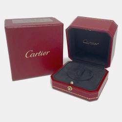 Pre Owned Cartier 18K Yellow, Rose, White Gold Trinity Band Ring EU 49