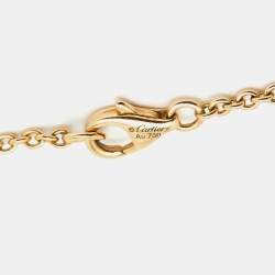 Pre Owned Cartier Love Interlocking Loops 18k Yellow Gold Bracelet