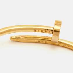 Pre Owned Cartier Juste Un Clou 18k Rose Gold Bracelet 17