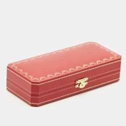 مملوكة مسبقًا Cartier Trinity 18k Three Tone Gold Black Cord Adjustable Bracelet