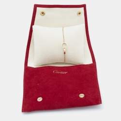 Pre Owned Cartier Love Interlocking 2 Hoops 18K Yellow Gold Bracelet