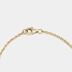 Pre Owned Cartier Love Interlocking 2 Hoops 18K Yellow Gold Bracelet