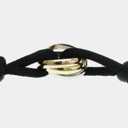 مملوكة مسبقًا Cartier 18K Yellow Gold, Rose Gold, White Gold Trinity Chord Bracelets