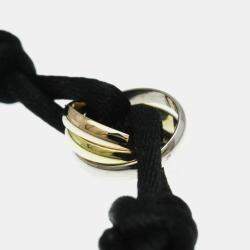 مملوكة مسبقًا Cartier 18K Yellow Gold, Rose Gold, White Gold Trinity Chord Bracelets