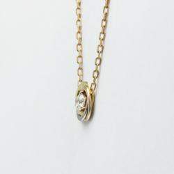 Cartier 18K Yellow, Rose, White Gold Trinity Necklace