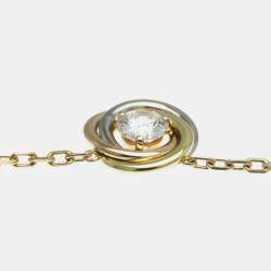 Cartier 18K Yellow, Rose, White Gold Trinity Necklace