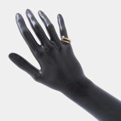 Cartier 18K Yellow Gold and Diamond Juste Un Clou Ring EU 49