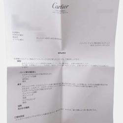 Cartier 18K White Gold and Diamond Love Bangle Bracelet 