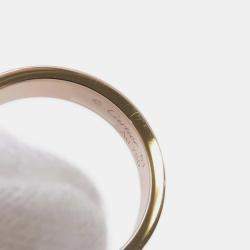 Cartier 18K Rose Gold and Diamond Love Band Ring EU 51