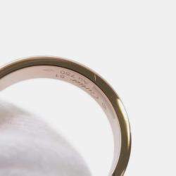 Cartier 18K Rose Gold and Diamond Love Band Ring EU 51