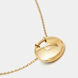 Cartier Amulette De Cartier Lapis Lazuli Diamond 18k Yellow Gold Small Model Necklace