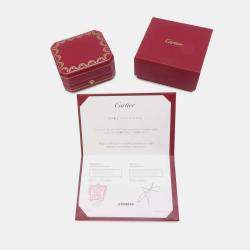 Pre Owned Cartier 18K White, Yellow, Rose Gold Trinity Earrings