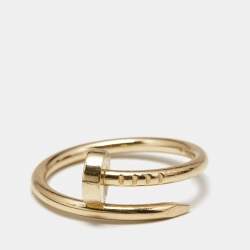 Pre Owned Cartier Juste Un Clou 18k Yellow Gold Small Model Ring Size 49