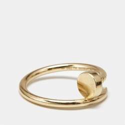 Pre Owned Cartier Juste Un Clou 18k Yellow Gold Small Model Ring Size 49