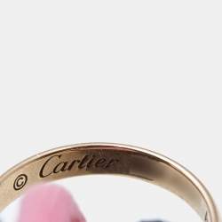 Pre Owned Cartier Trinity 18k Three Tone Gold Adjustable Cord Bracelet