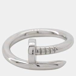 Cartier 18K White Gold Juste Un Clou Ring EU 54  