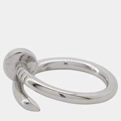 Cartier 18K White Gold Juste Un Clou Ring EU 54  